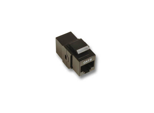 LinkIT Keystone RJ45-skjøt Cat.6 UTP For keystone panel | hun/hun | Svart 